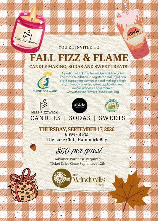 Fall Fizz & Flame - An Evening of Candle Making, Fancy Fizz Sodas & Sweets!