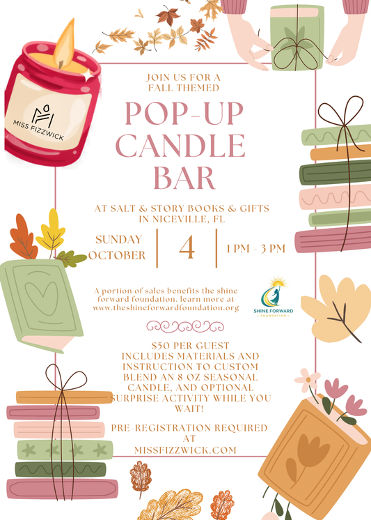 Salt & Story Pop-Up Candle Bar Sunday October 4, 2026