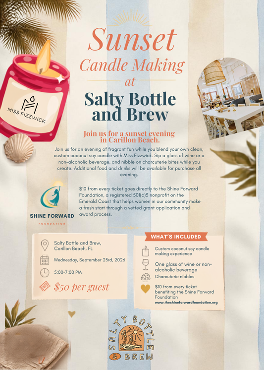 Sunset Candle Making at Salty Bottle and Brew - September 23, 2026